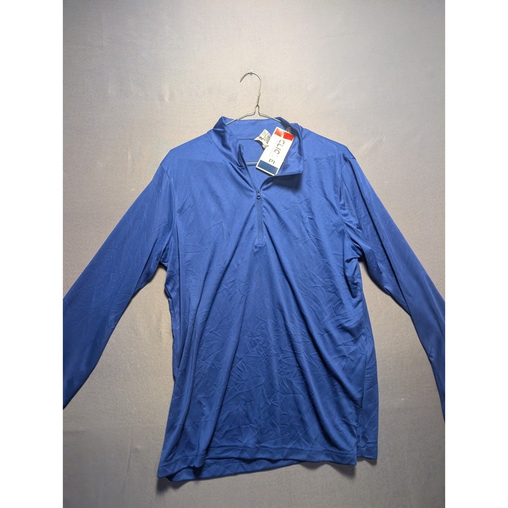 Clique Spin Eco Performance Top Womens XL Royal Blue Mock Neck Half Zip LQK00085